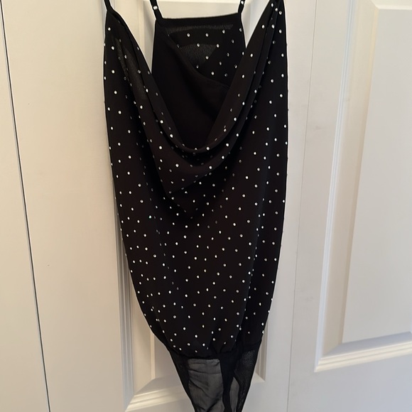 Bodysuit with rhinestones, adjustable straps in excellent condition - Picture 2 of 8